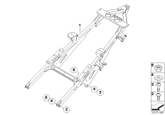 Rear frame