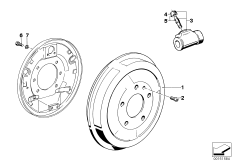 Frein tambour-tambour frein/cyl.de roue