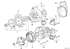 Generator enskilda delar 80A