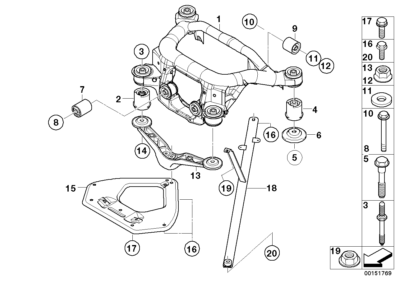 Rear axle carrier