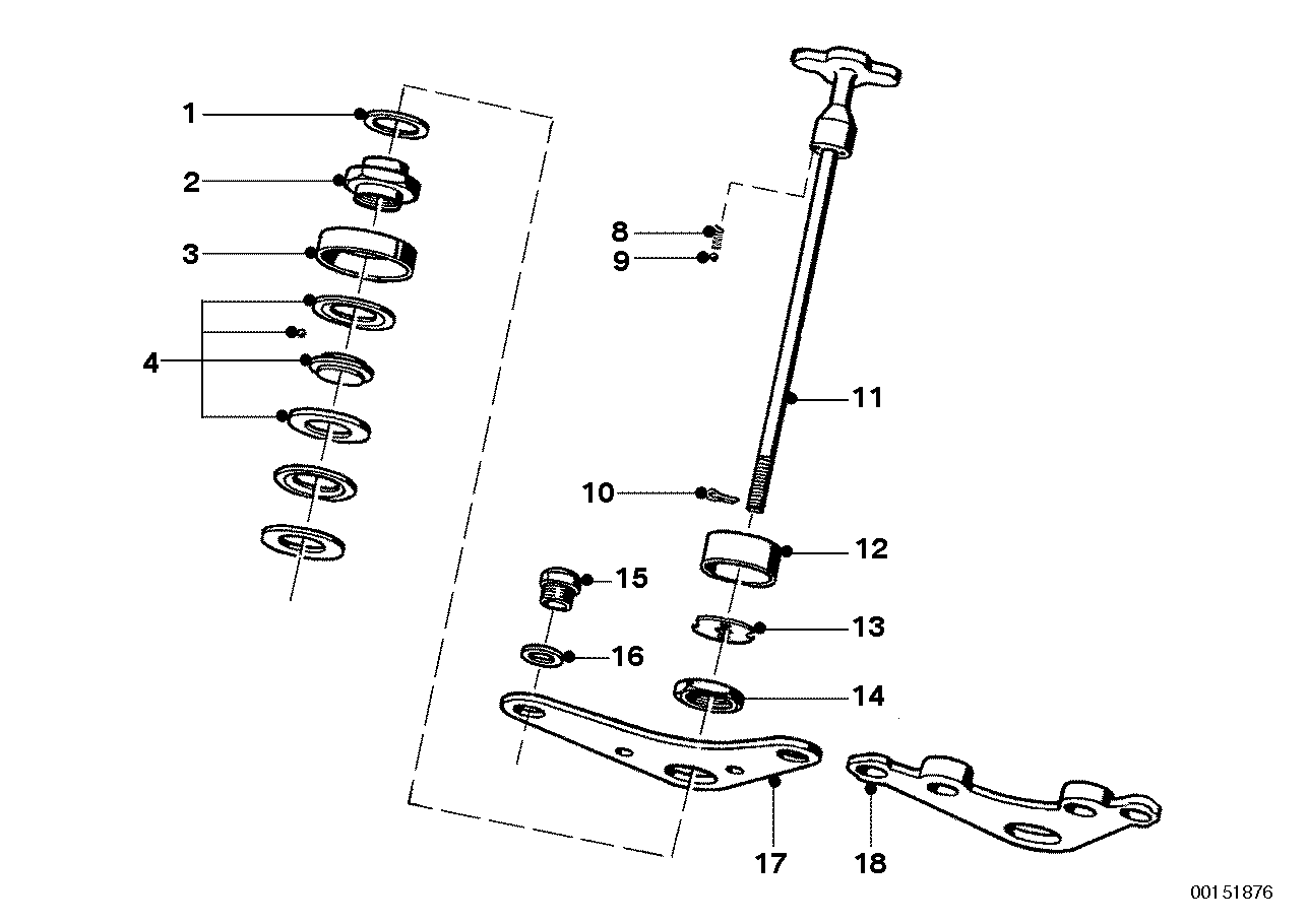 Upper fork cross brace