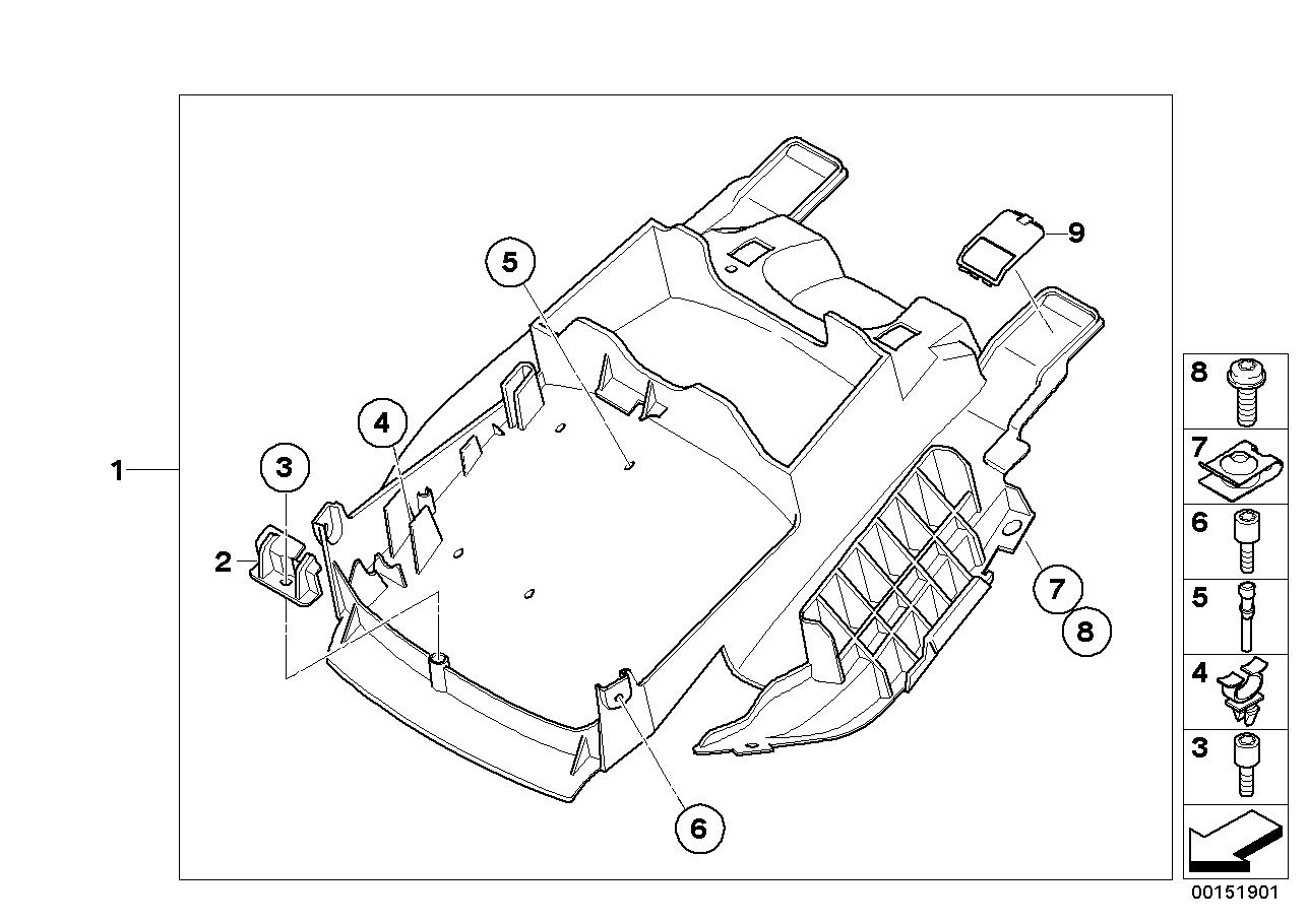 Rear carrier part