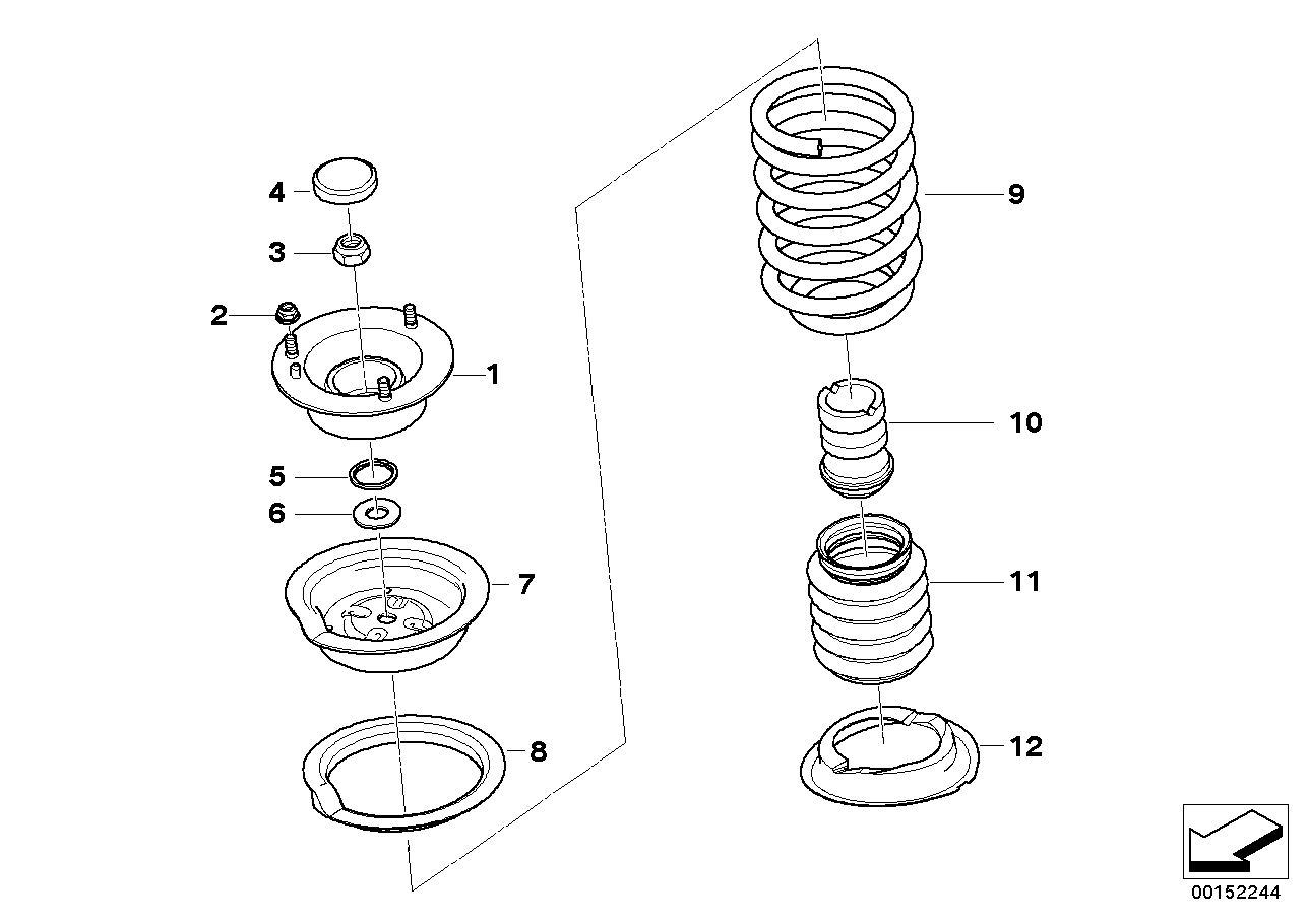 Mola helicoidal/suporte apoio/peças mont