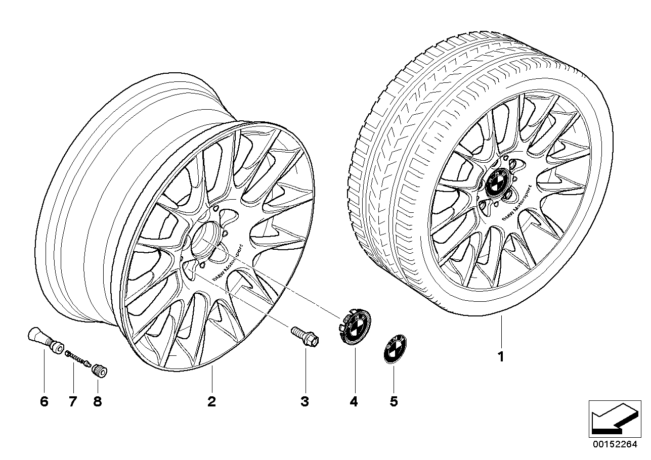Jante à rayons radial (Styl. 216)