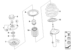 Schraubenfeder/Stützlager/Anbauteile