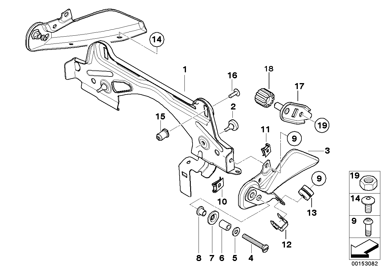 Fissaggio serbatoio del carburante