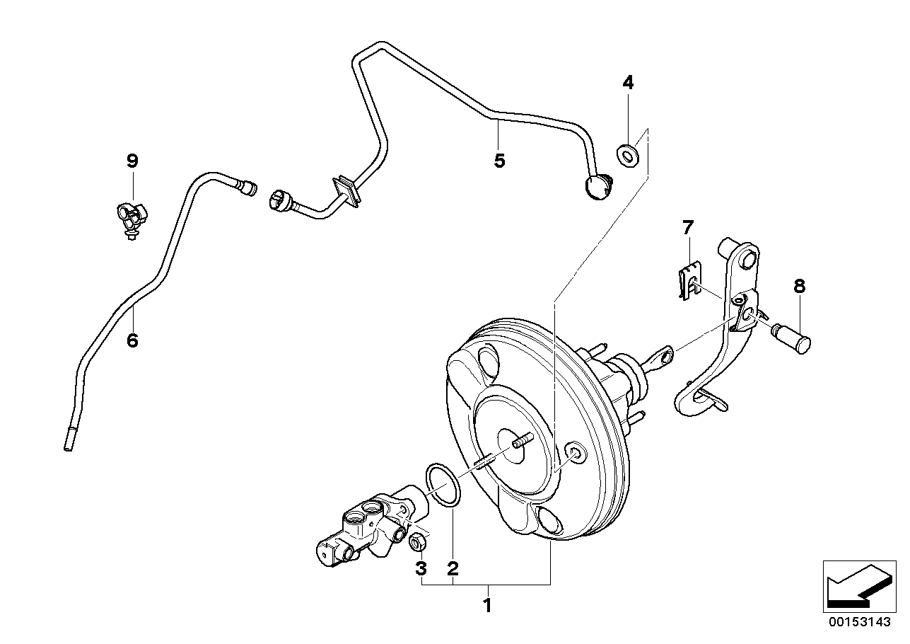 Power brake unit depression