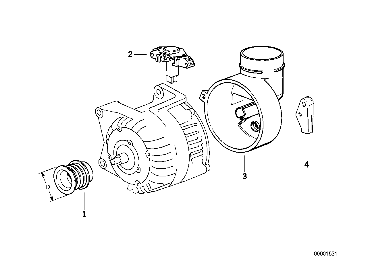 オルタネーター 個別部品 140A