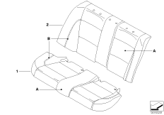 Individual cover, sports seat, rear