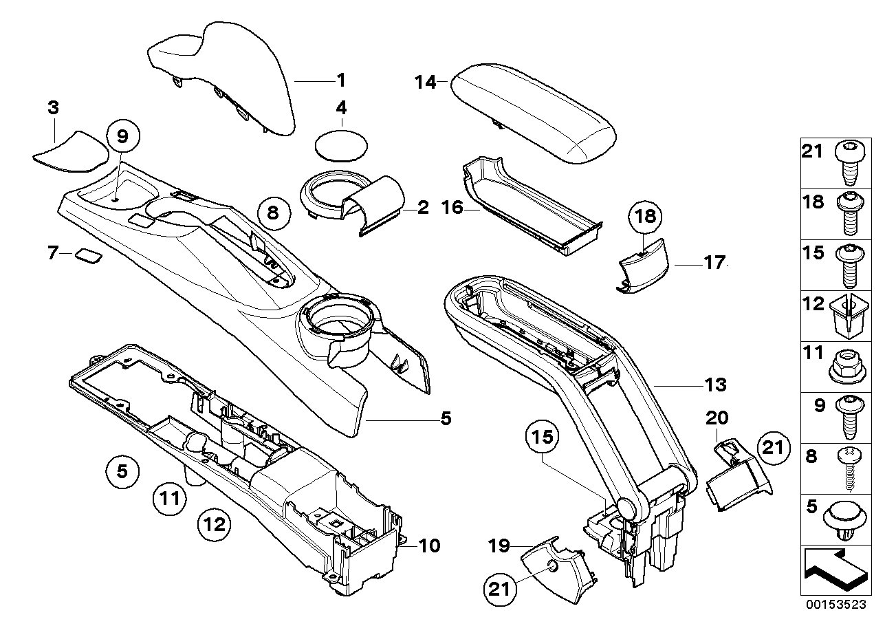 Centre console