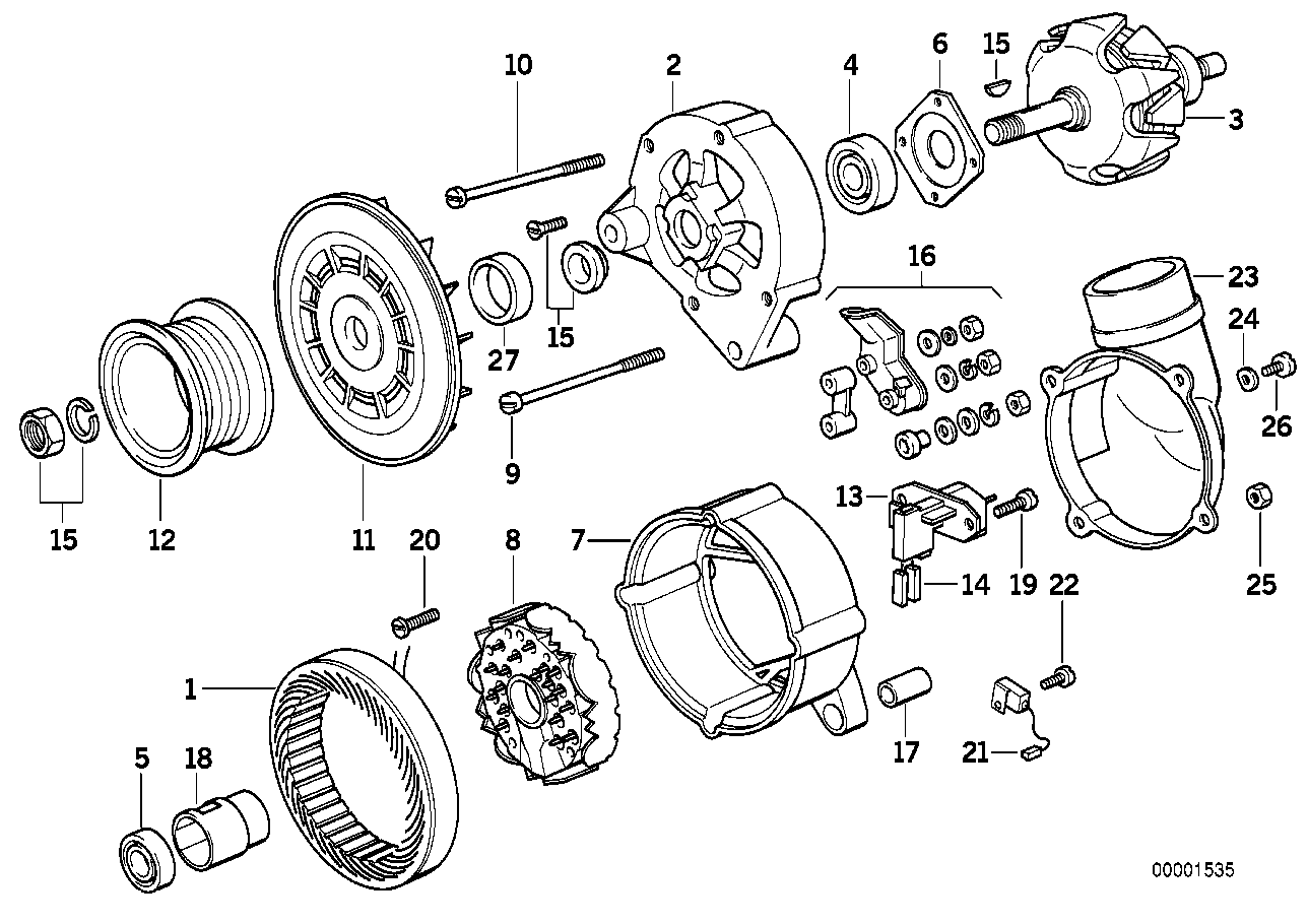 Generator enskilda delar 105A