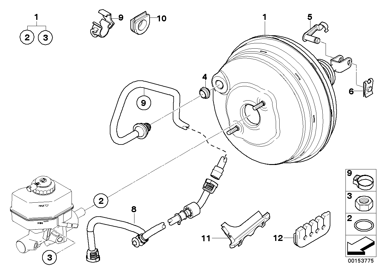 Power brake unit depression