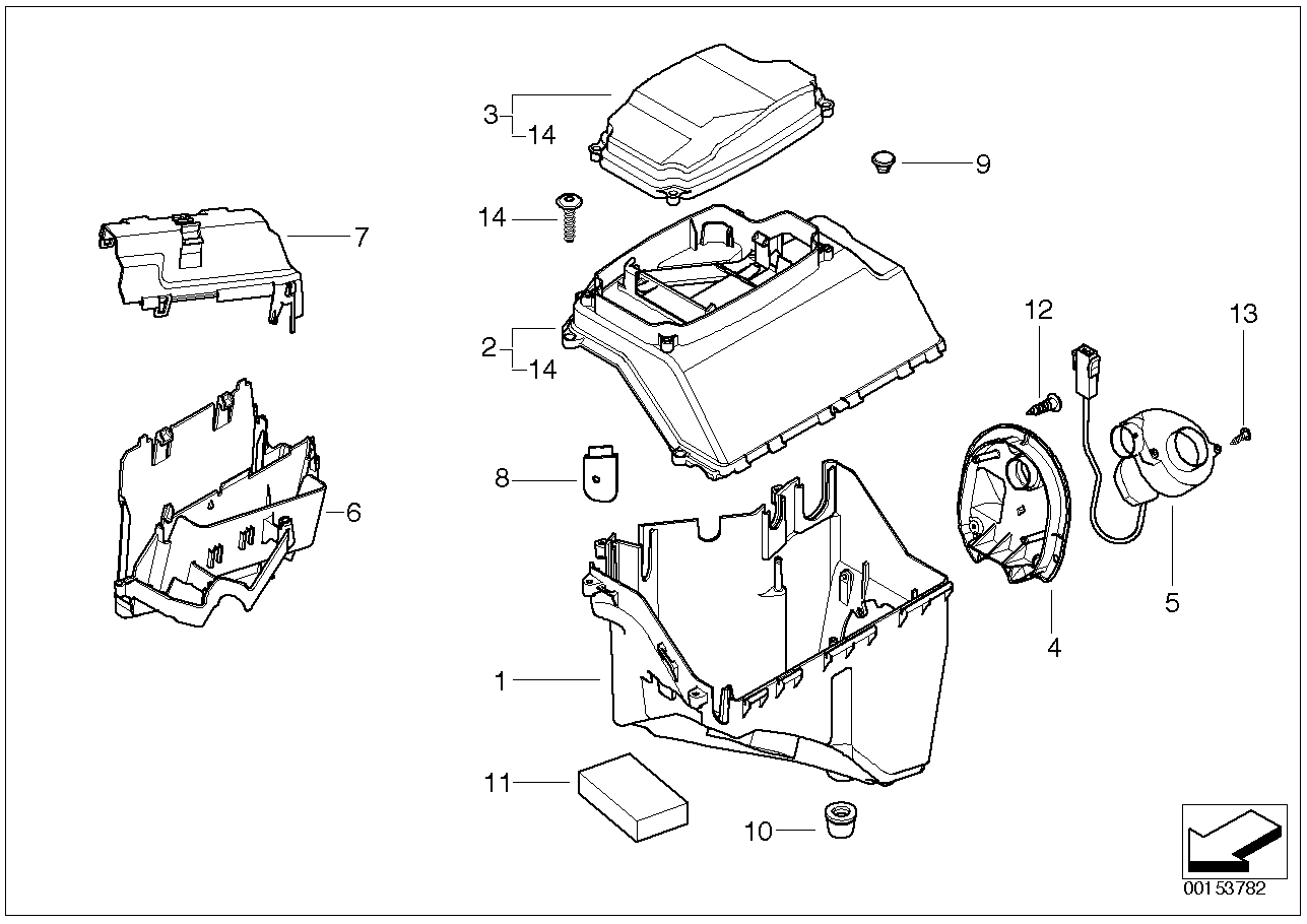 Caja de mecanismo de mando