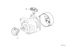 Alternador 70A - peças individuais