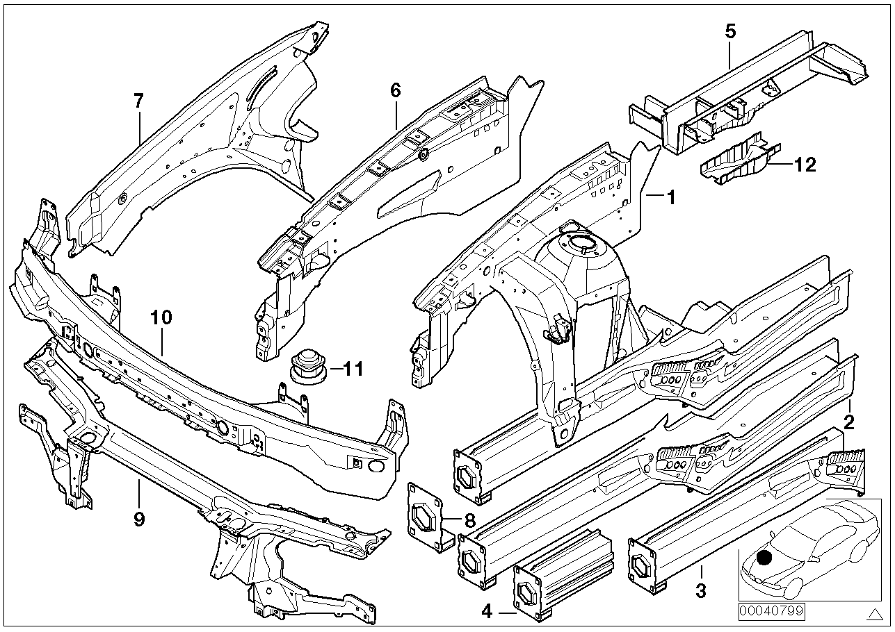 Passaruota/supporto motore