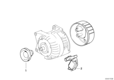 Alternador 80A - peças individuais