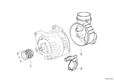 Generator enskilda delar 105A