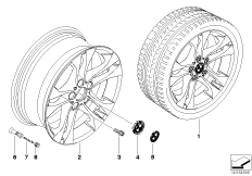 BMW LA wheel/double spoke 205