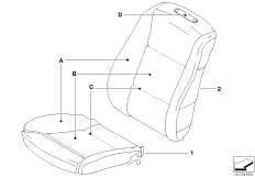 个性化座罩 舒适型座椅 前部，LC