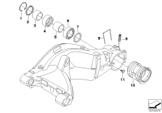 Bras oscillant, excentrique