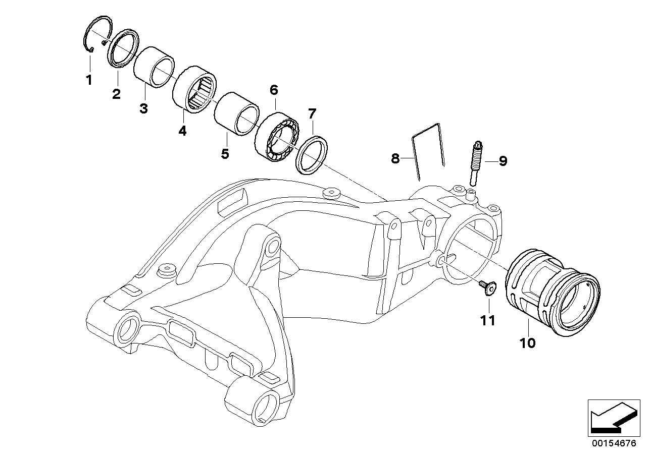 Bras oscillant, excentrique