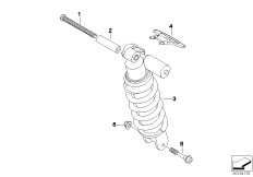 Federbein hinten