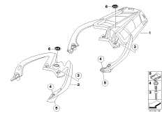 Handle with luggage support