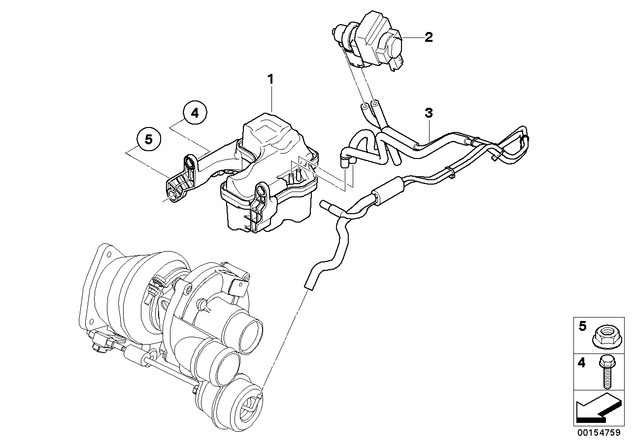 Commande a depression-moteur-turbo comp.