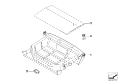Drawer, luggage comp. / folding box
