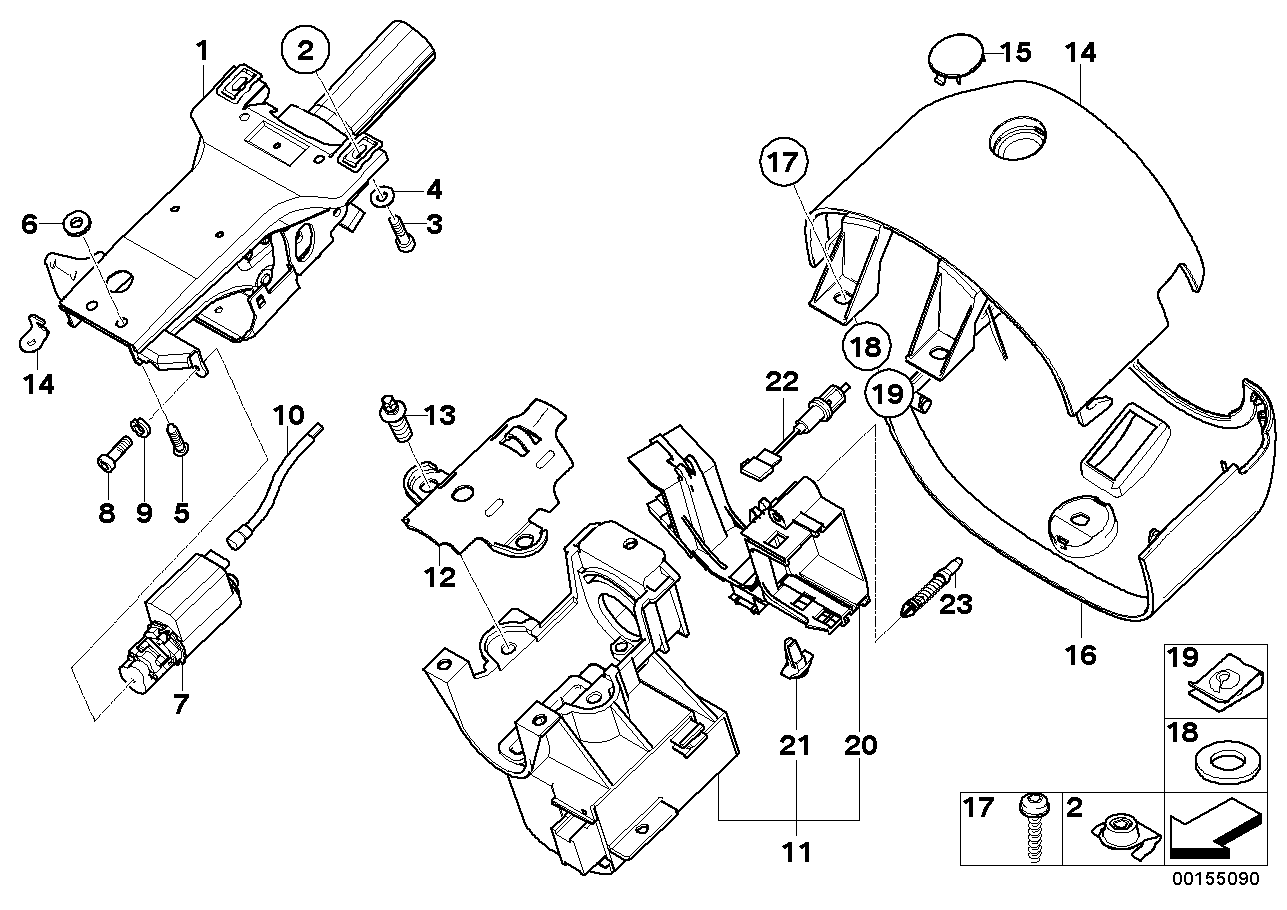 Lenksäulenverstellung elektrisch