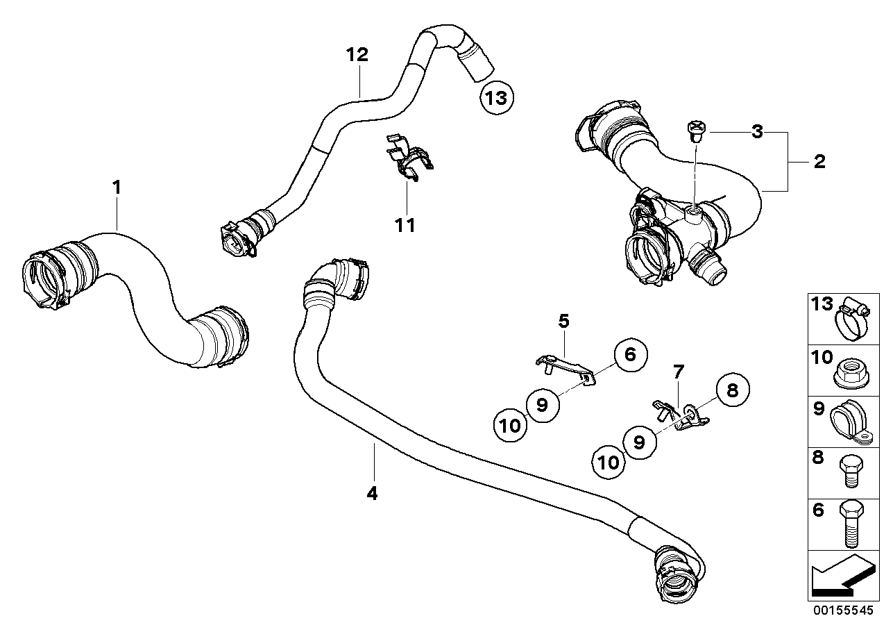 Sistema de refrigeracion-tubo flex agua