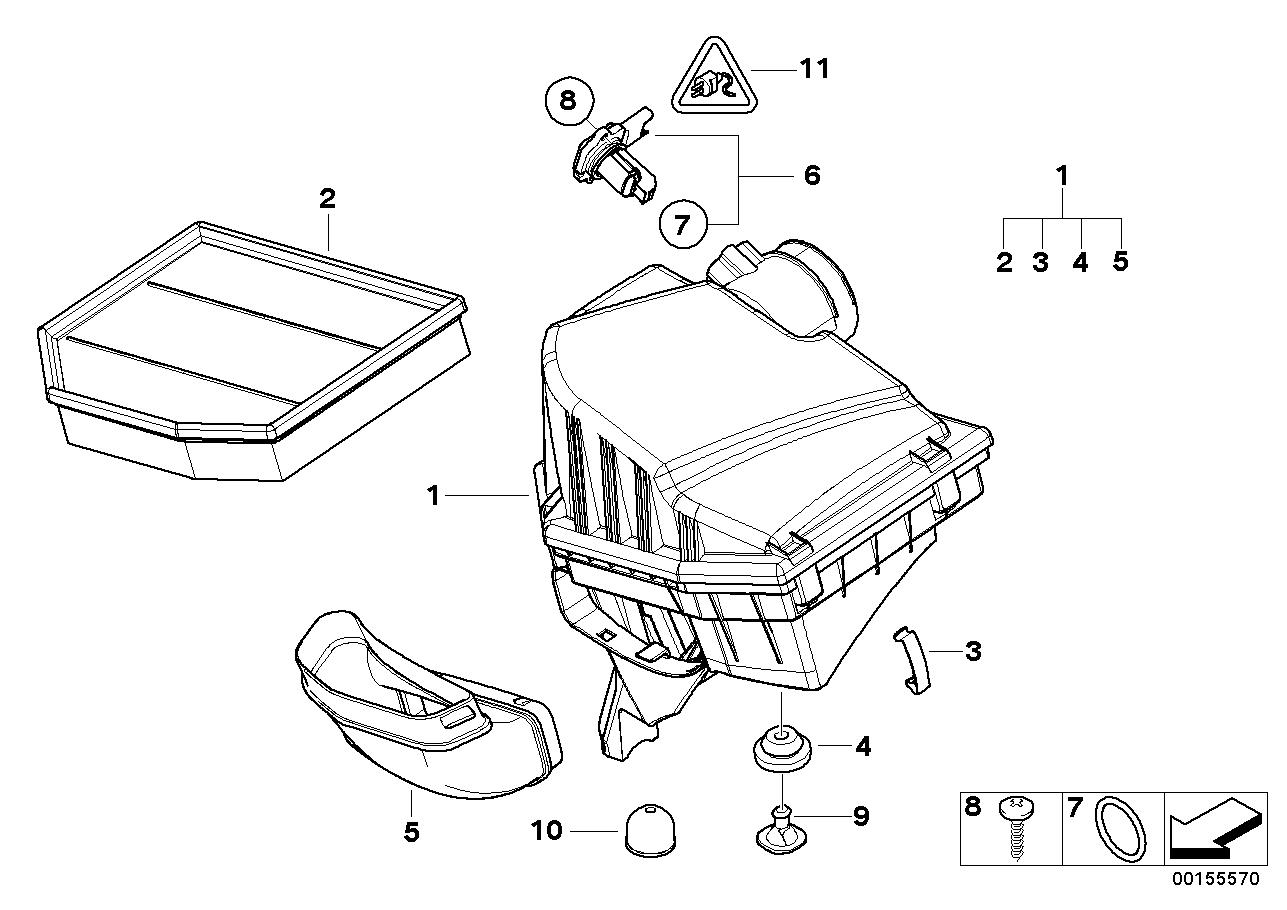 进气消音器 / 滤芯 / 热膜式空气质量计