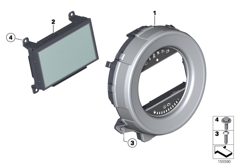 Kombiinstrument navigation