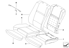 座椅 前部 座垫和座套 舒适型座椅