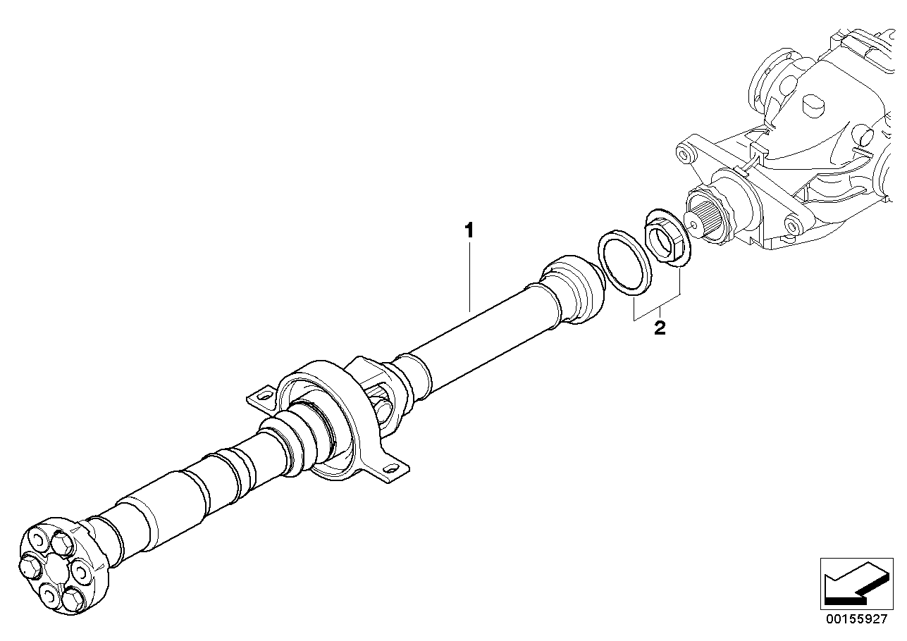 Arbol de transmisión/Tuerca adicional