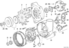 Alternator parts 90a