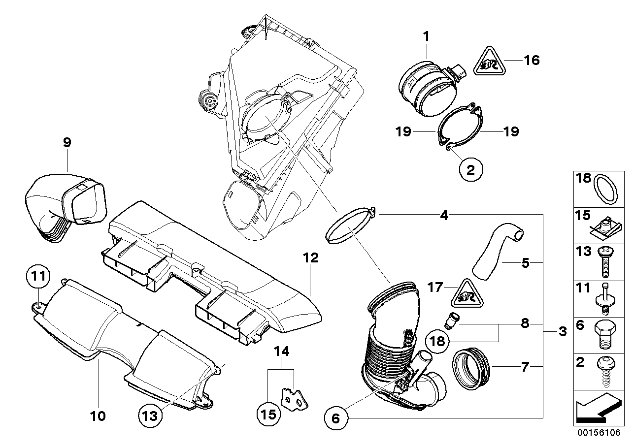 热膜式空气质量计 / 纯空气管道