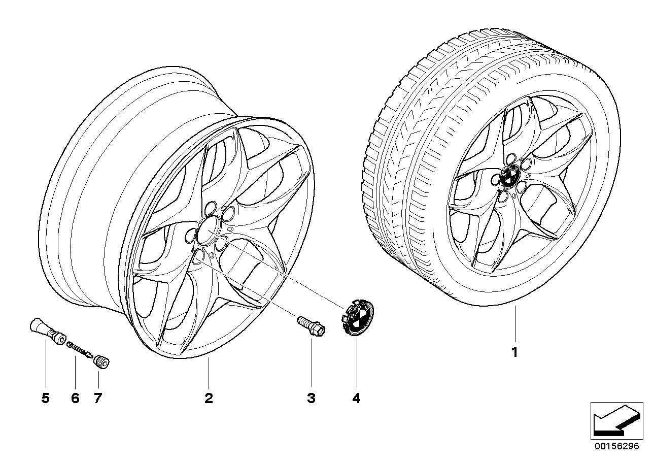 BMW LA wheel, double spoke 215