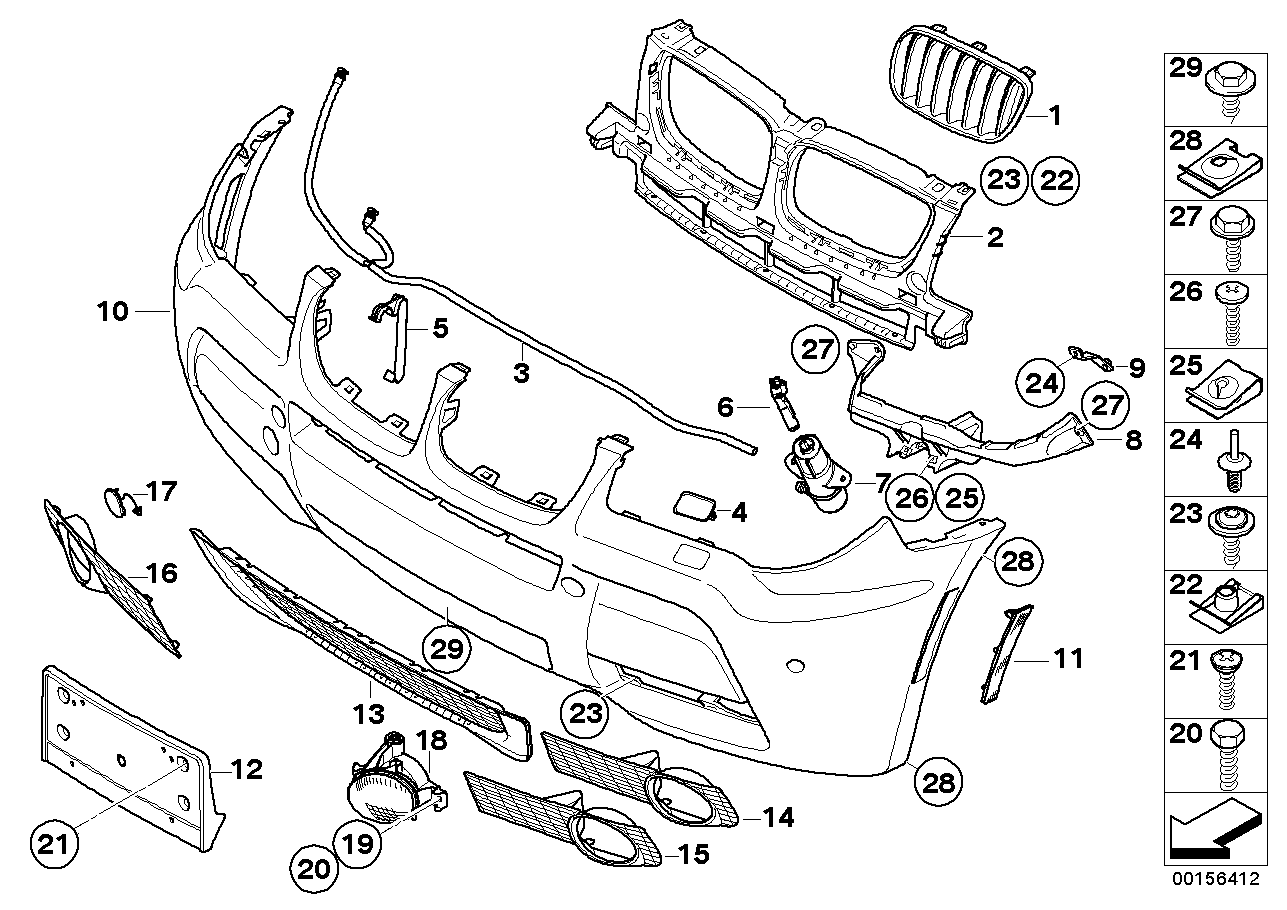 Na-inbouw M aërodynamicapakket, voor