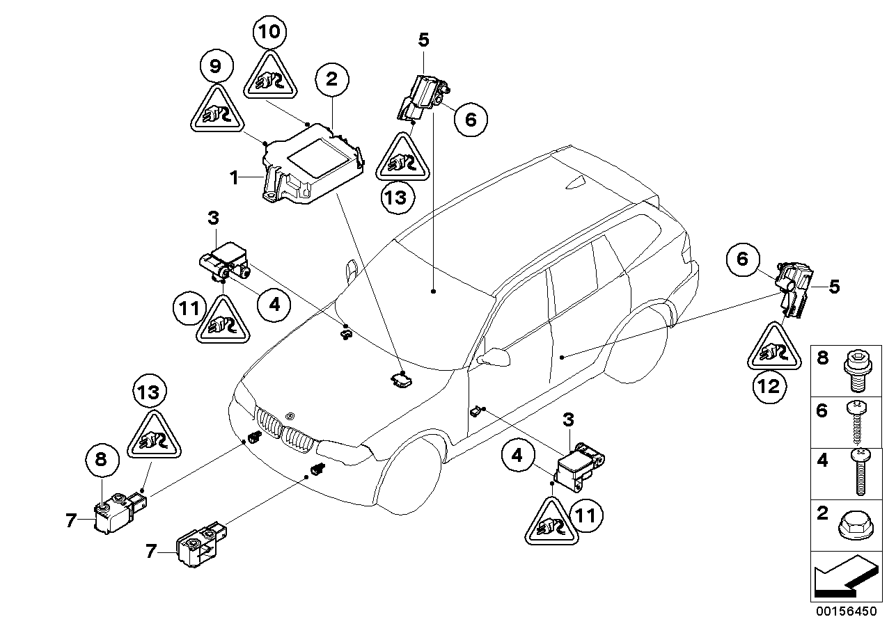 Pezzi elettrici airbag