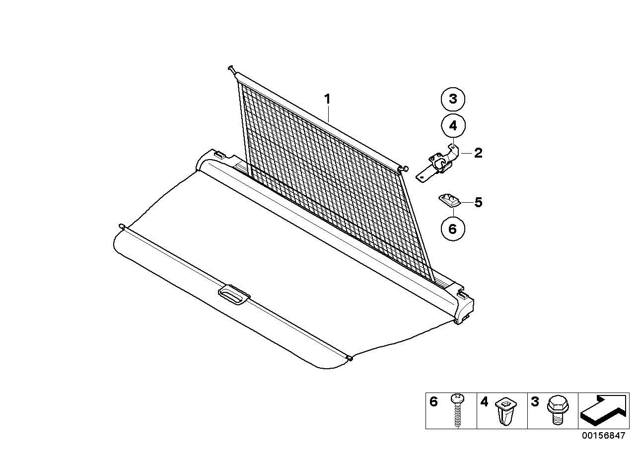 Retrofit: luggage compartment net