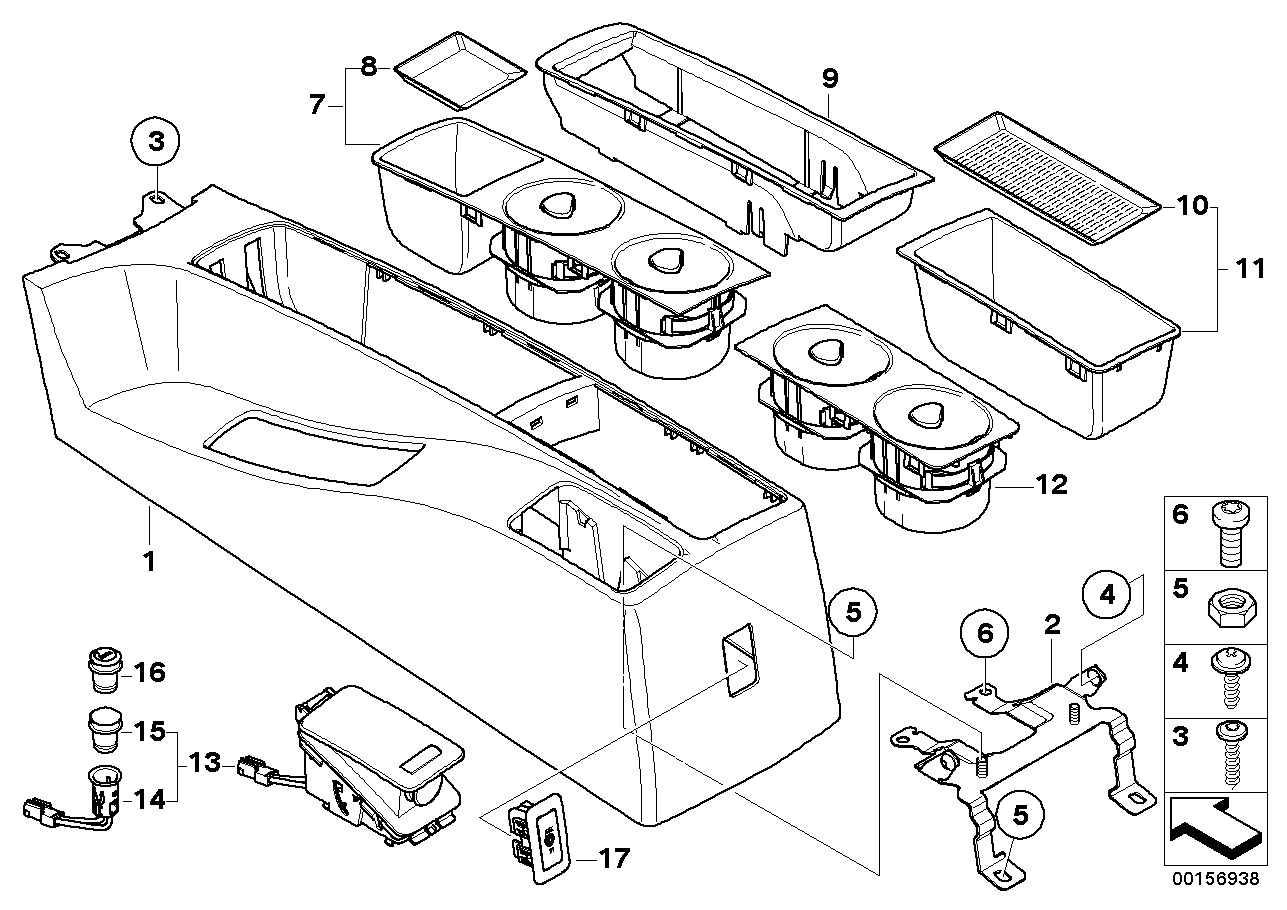 Centre console