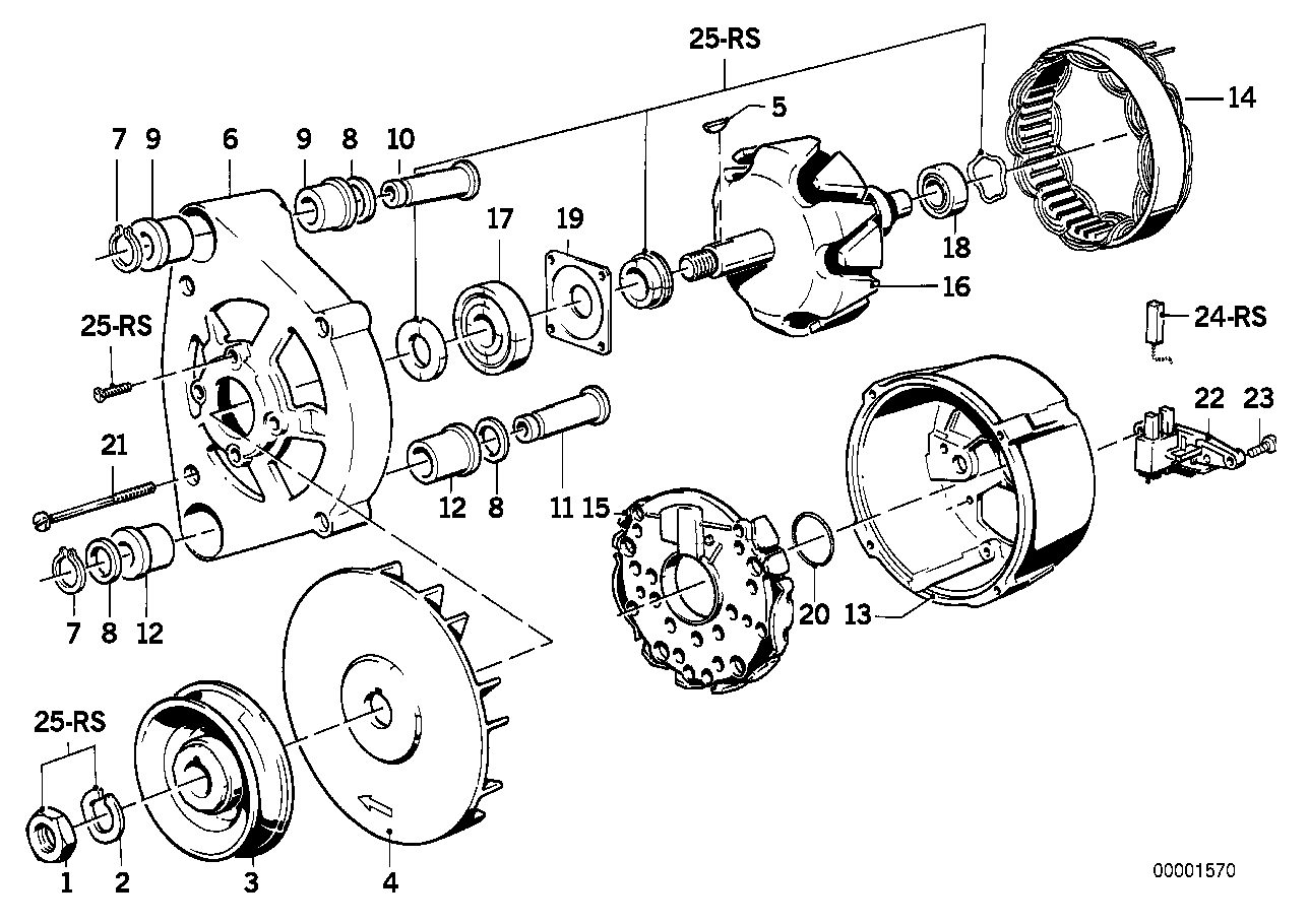 发电机零件 65A