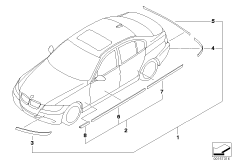 Moulding rocker panels