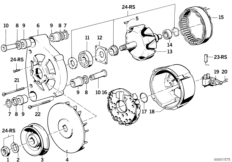 Alternador 80A - peças individuais