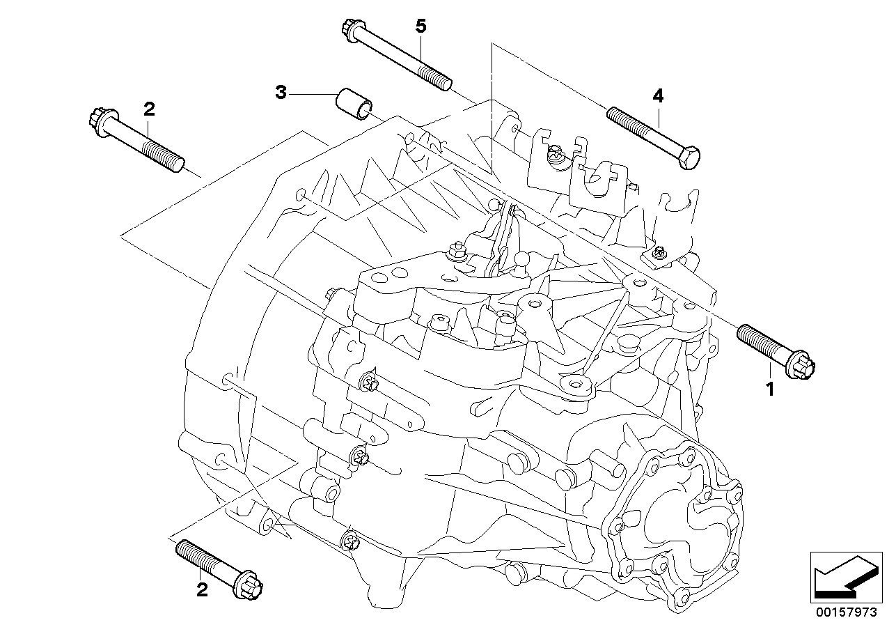 Крепление коробки передач