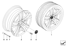 BMW LA wheel/double spoke 222