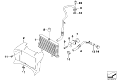 Radiatore dell'olio/conduit.radiat.olio
