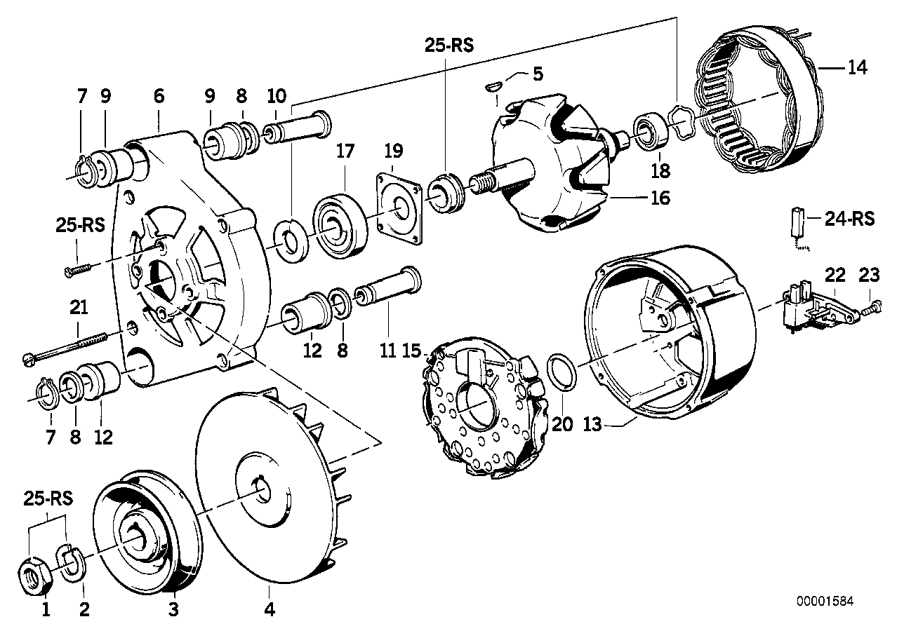 发电机零件 65A