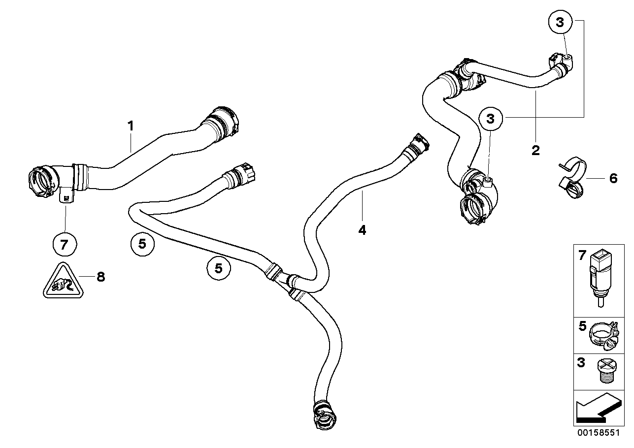 Systeme de refroidissement - durit